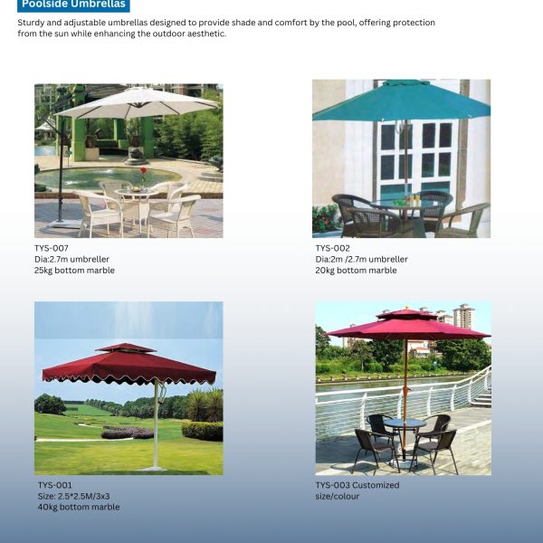 Poolside Umbrellas