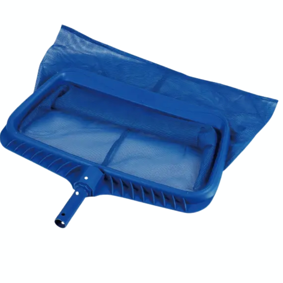 Heavy duty plastic leaf rake with long wear screen mesh