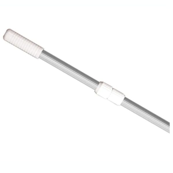 2X240cm Telescopic ribbed pole – 1.1mm thick (Color: Silver)